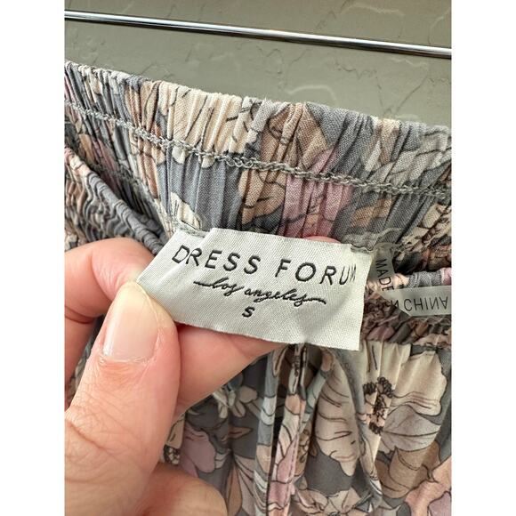 DRESS FORUM | Floral Tiered Midi Skirt Boho Cottagecore Romantic | Small - Picture 5 of 7